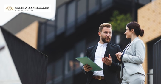 property owner talking to a lawyer